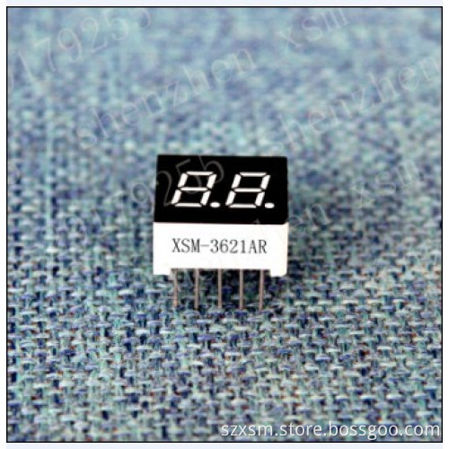 0.36" 2 digit 7 segment led numeric display